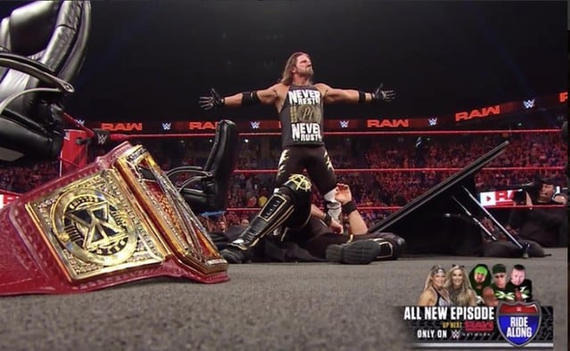 Esta vez AJ Styles terminó triunfante. (WWE)