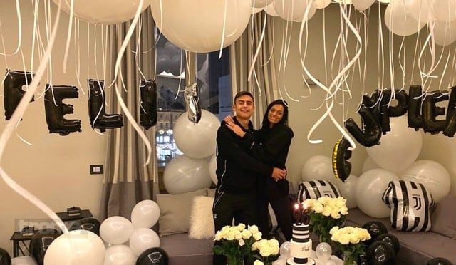 Paulo Dybala recibió tremenda sorpresa de su novia por su cumpleaños
