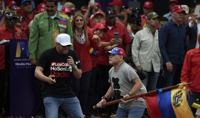 Nicolás Maduro realizó este jueves su cierre de campaña presidencial en Caracas.