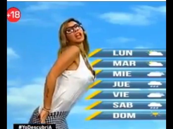 Xoana González se desnuda en TV mientras informa del clima
