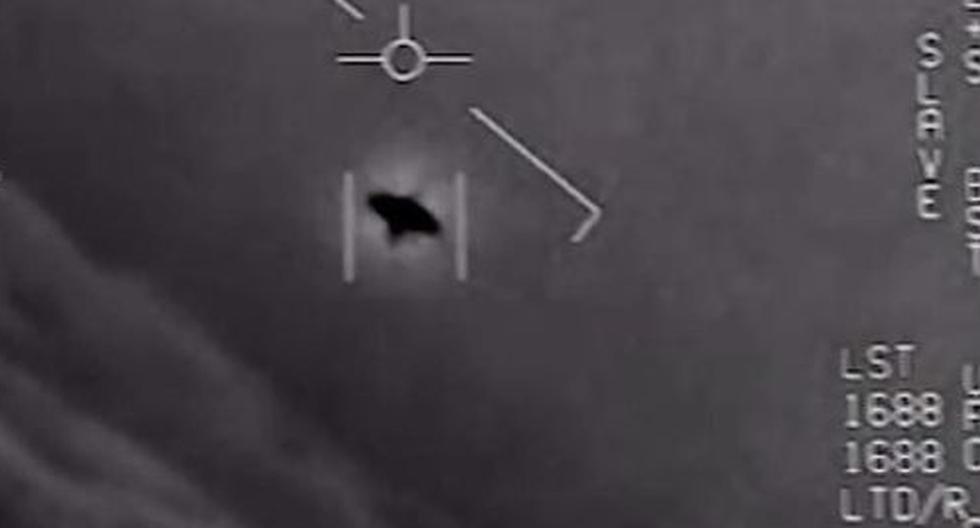 Imagen de archivo. Estados Unidos desclasificó videos de avistamientos de ovnis. (Captura de video).