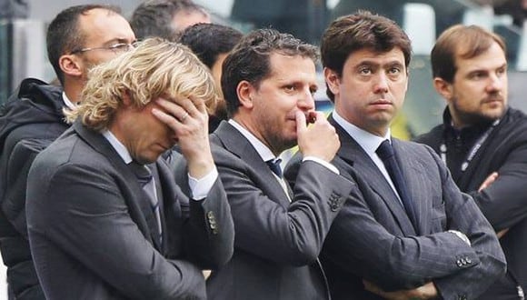 El presidente de la Juventus, Andrea Agnelli, el vicepresidente Pavel Nedved, el ex director deportivo Fabio Paratici, otros tres ejecutivos están implicados en esta investigación por contabilidad falsa. Foto: Getty.