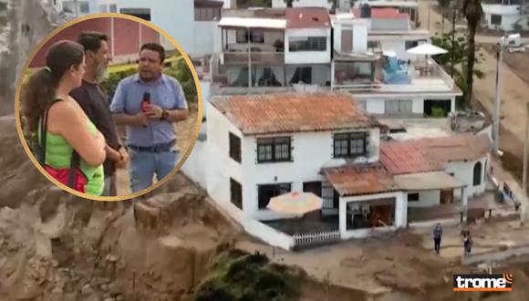 Dueño de casa a punto de colapsar en Punta Hermosa