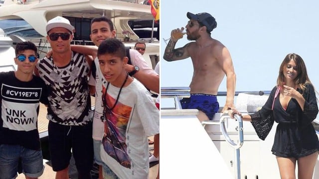 Cristiano Ronaldo y Lionel Messi juntos de vacaciones.