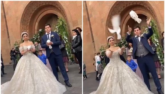 Video viral de jóvenes recién casados impacta a usuarios de TikTok. (Foto: @vard_raz / TikTok)