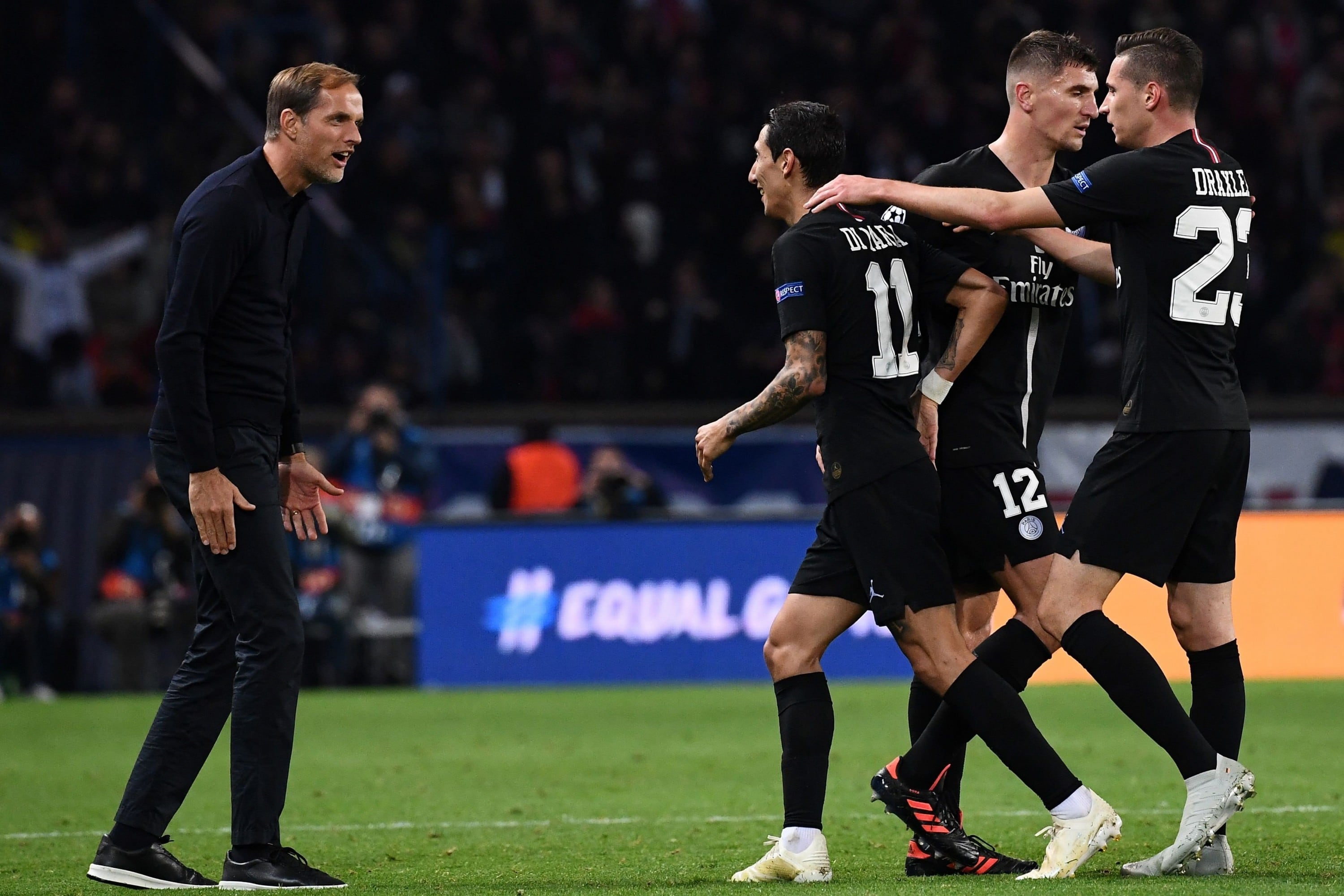 PSG rescató empate  2-2 con Napoli en el último minuto y mantiene sus chances en la Champions League.