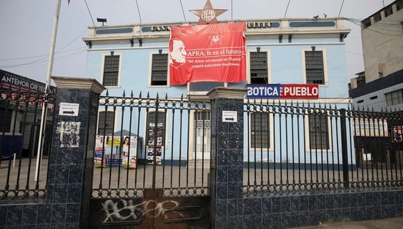 Local del Partido Aprista conocido como casa del pueblo, en la avenida Alfonso Ugarte. (Foto archivo referencial: GEC)