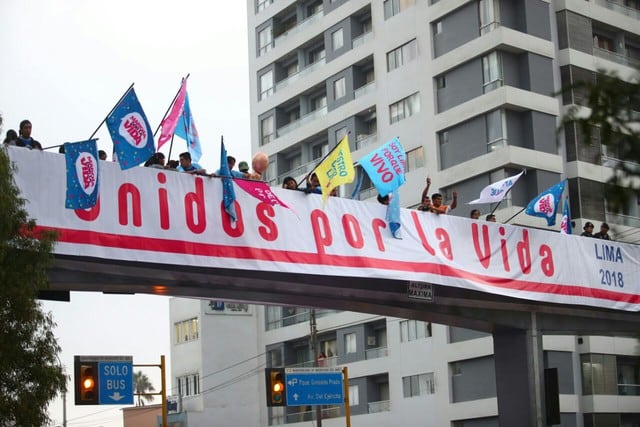 Marcha por la vida: Así se desarrolla la movilización en Lima (Foto: Gian Ávila)