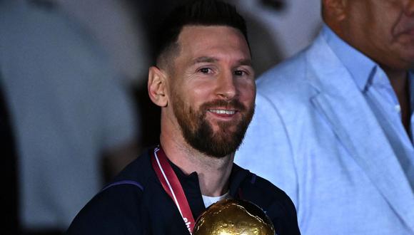 El futbolista celebrando el campeonato mundial (Foto: AFP)