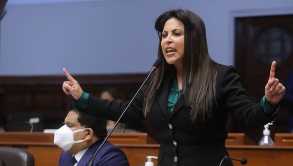 Patricia Chirinos presentó una denuncia constitucional contra Freddy Díaz. Foto: Congreso