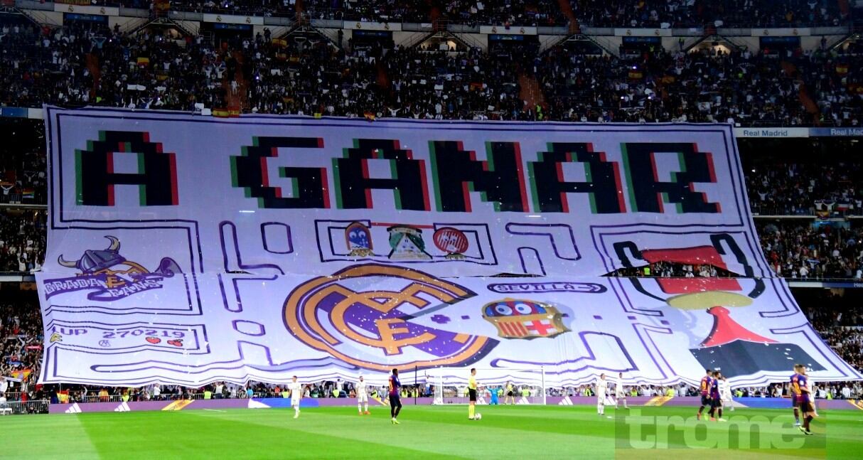 Polémica en el Real Madrid vs Barcelona por esta provocadora banderola
