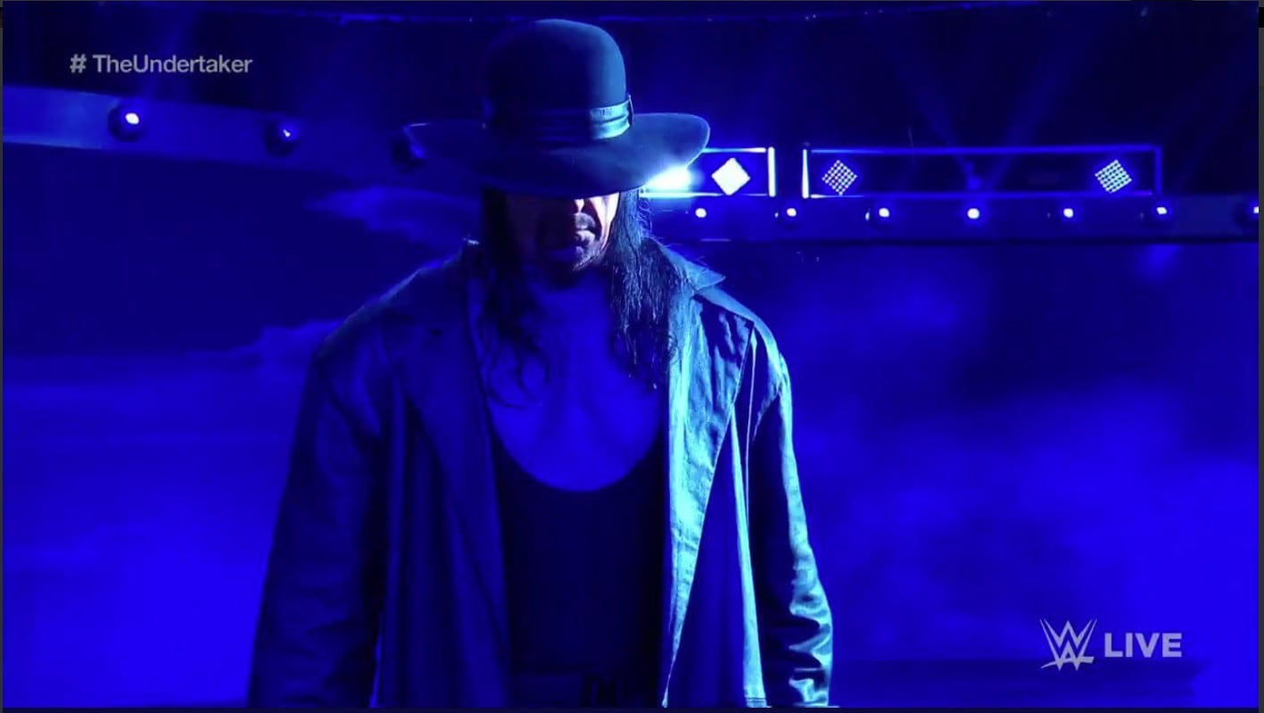 The Undertaker 'le robó' su frase a Bill Goldberg. (Captura Fox Sports 2)