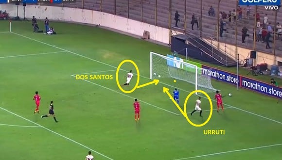 Dos Santos anota su segundo tanto en Liga 1
