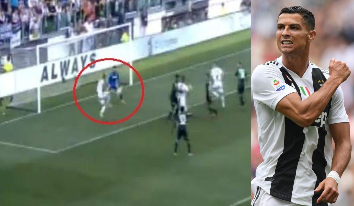 Cristiano Ronaldo falló gol a metros del arco el Juventus vs Sassuolo ¡Pudo ser triplete!