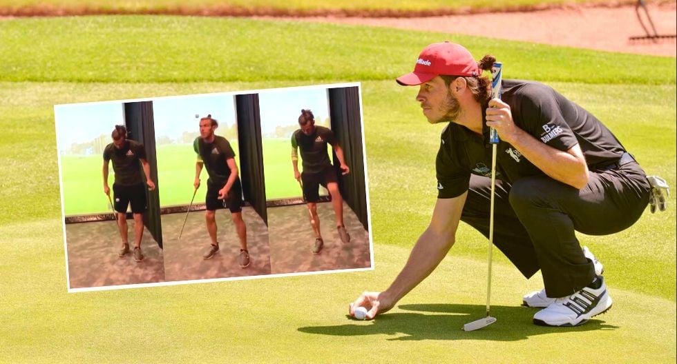 Gareth Bale domina pelota de golf durante cuarentena por coronavirus