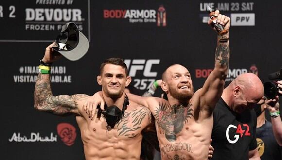 Conor McGregor y Dustin Poirier se enfrentan es el UFC 257 (UFC)