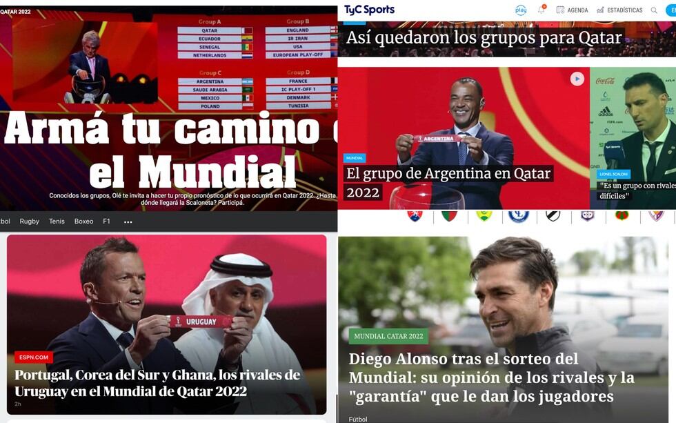 Las reacciones de los diversos medios sudamericanos
