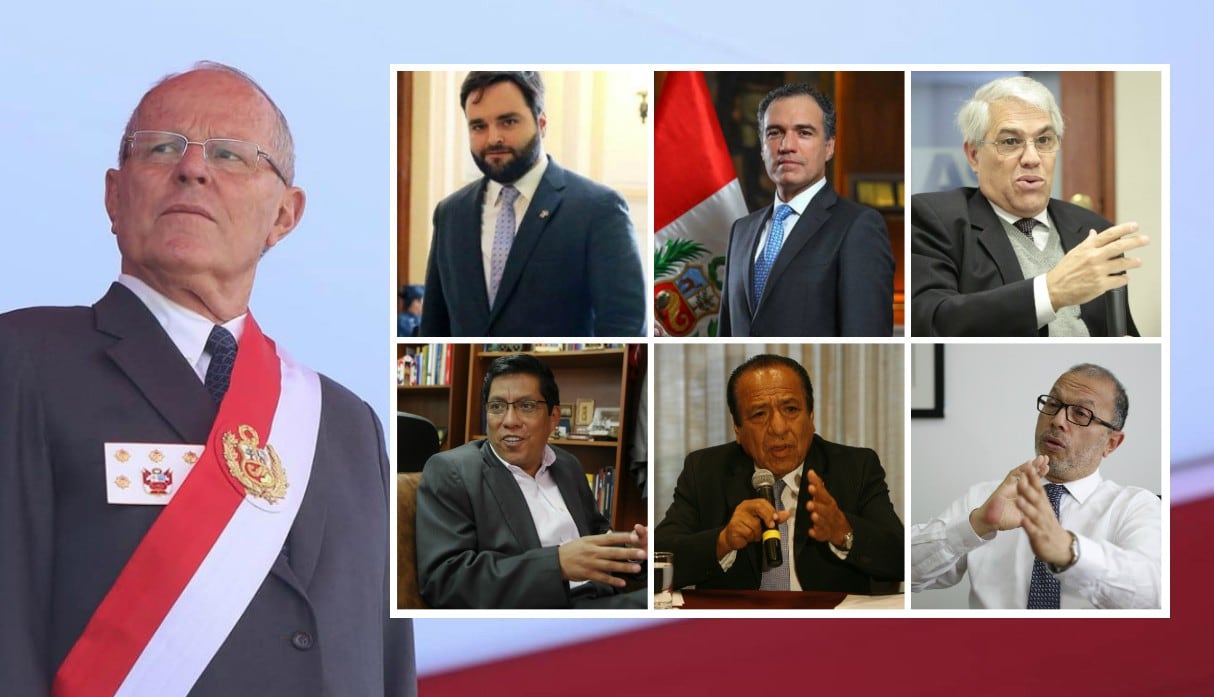 Los congresistas Alberto de Belaunde, Vicente Zeballos y Gino Costa renunciaron a Peruanos Por el Kambio. Composición: Trome