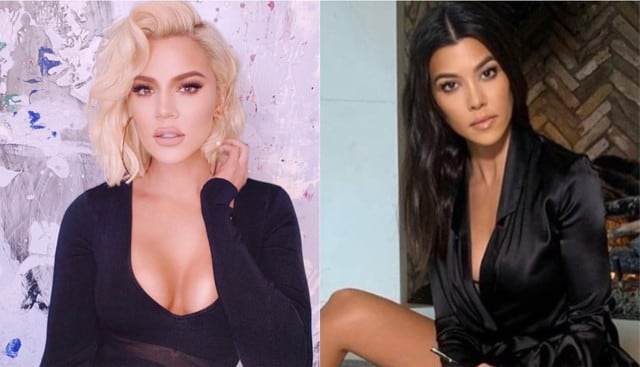 Kourtney y Khloé Kardashian recrean fotografía de su reality en Miami. (Foto: Instagram)