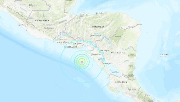 El temblor tuvo lugar a 78 kilómetros al suroeste de Jiquilillo, departamento de Chinandega, informó el  Servicio Geológico de Estados Unidos (USGS). (Foto: USGS)