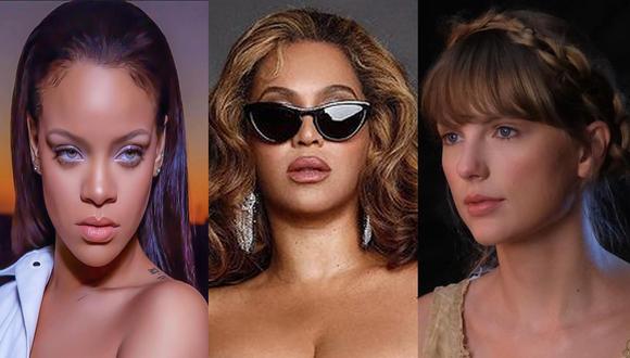 Forbes compartió su lista de 'Las 100 mujeres más poderosas del mundo' y colocó a Rihanna por delante de Beyoncé y Taylor Swift. (iG: @badgalriri/ @beyonce / @tayloswift)