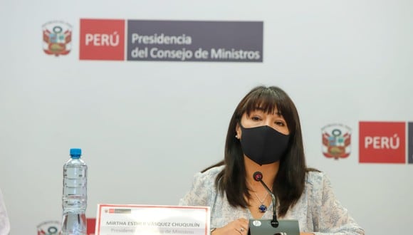 La resolución también lleva la firma de la titular del Consejo de Ministros, Mirtha Vásquez. (Foto: PCM)