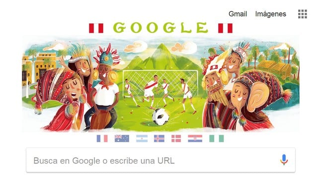 Rusia 2018: Google festeja con un doodle el esperado regreso de Perú al mundial