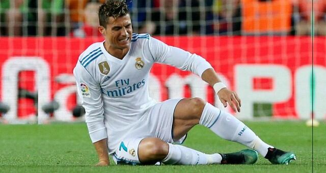 Cristiano Ronaldo aqueja un esguince en el tobillo que no le impediría estar en la final de la Champions League