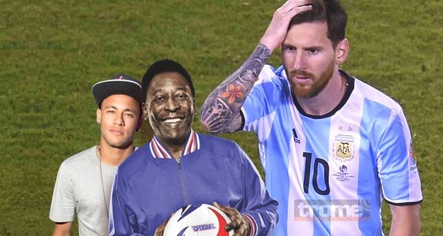 Pelé destrozó a Lionel Messi y se ocupó del momento que vive Neymar.