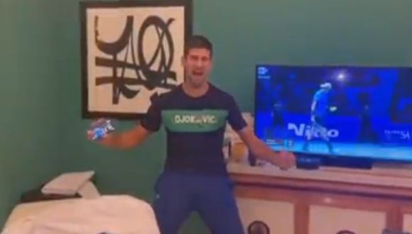 Djokovic no contuvo su emoción por la clasificación de Serbia al Mundial. (Captura: Instagram)