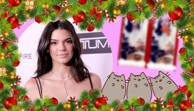 Kendall Jenner ya espera la Navidad. (Composición: Trome.pe)