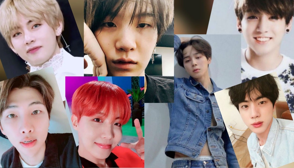 Los siete integrantes de BTS. Foto: Composición con imágenes de Instagram