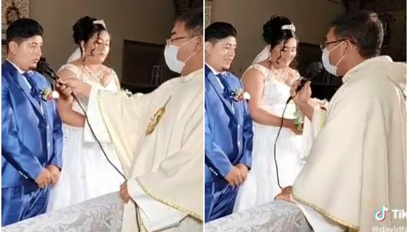 Novio aseguró durante su boda que lo estaban obligando a casarse: incómodo momento se hizo viral. (Foto: @davidfacha13 / TikTok)