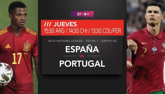La UEFA Nation League regresa y uno de los partidos más interesantes es el España y Portugal. Conoce todos los detalles del partido.