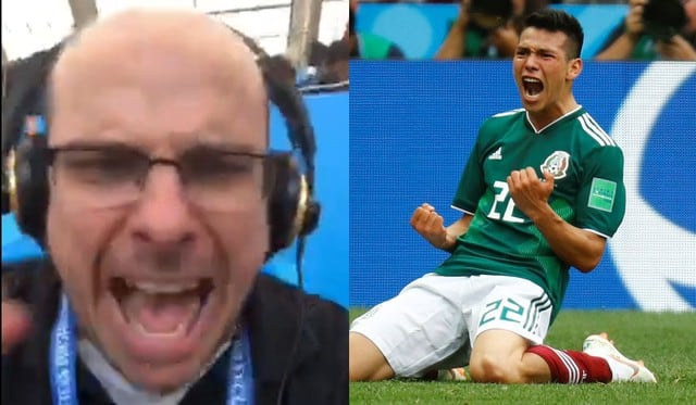 México vs Alemania: Mister Chip enloquecido por gol de Lozano, "Viva México cabrones", gritó