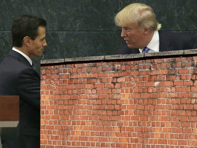 Donald Trump y Enrique Peña Nieto. (AP)