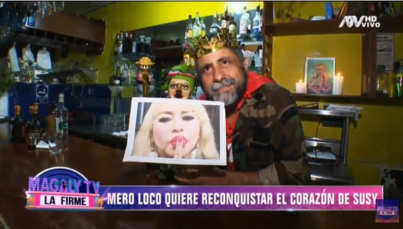 'El Mero' está decidido a volver con Susy Díaz. (Captura Magaly TV, La Firme / ATV)