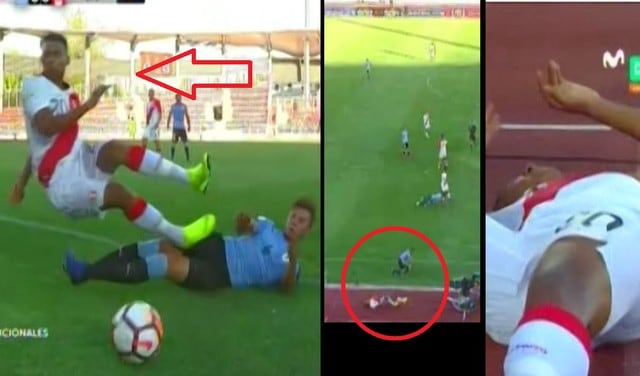 Perú vs. Uruguay: Marcos López salió volando tras brutal patada de jugador charrúa en Sudamericano Sub 20 de Chile Video Fotos
