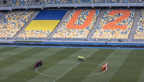 El Shakhtar Donetsk se enfrentó a Metalist Kharkiv en el estadio Olímpico de Kiev. (Foto: EFE)