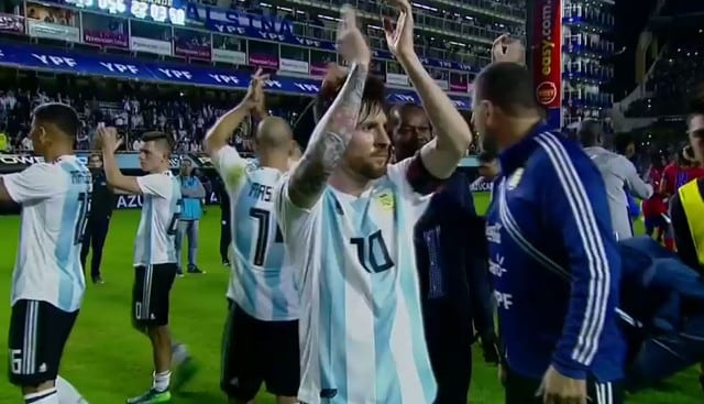 Lionel Messi recibió increíble ovación en la Bombonera.