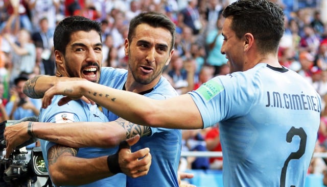 Uruguay venció 1-0 a Arabia Saudita y clasificó a octavos de final del Mundial Rusia 2018