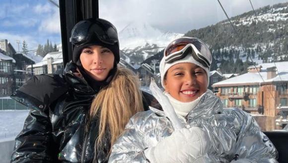 Kim Kardashian junto a su pequeña North de 9 años. (Foto: @kimkardashian)