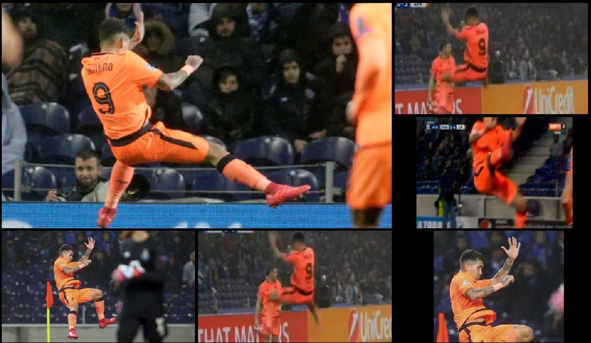 Liverpool: Roberto Firmino anotó y festejó con doble patada aérea de karateca que sorprendió al mundo FOTOS