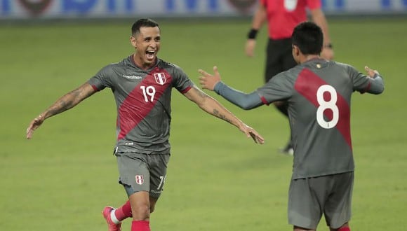 YOSHIMAR YOTUN: GOL Y CELEBRACIÓN Partido amistoso con miras al reinicio de las Eliminatorias Qatar 2022 entre las selecciones de Perú y Jamaica.
Estadio: Nacional de Lima.
Foto: Jesús Saucedo / @photo.gec