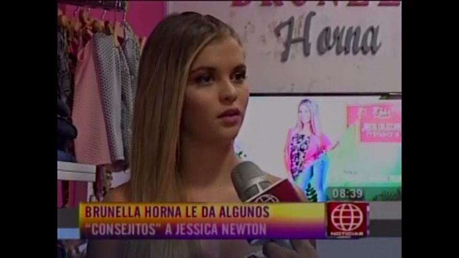 Brunella Horna criticó a Jessica Newton por declaraciones sobre Miss Perú 2016. (América TV)