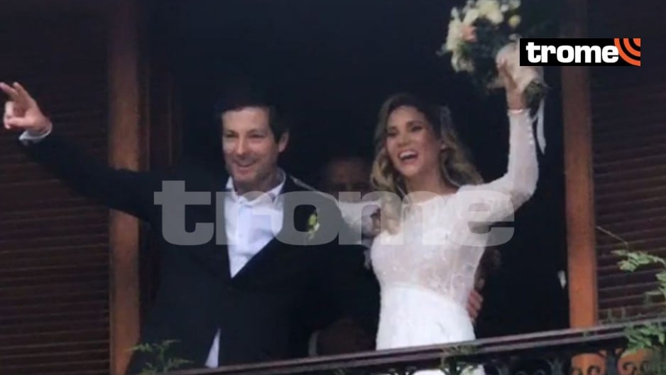 María Grazia Gamarra y su novio, Heinz Gildemeister, se casaron en boda íntima