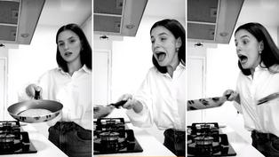 Ex novia de Paolo Guerrero comete ‘blooper’ al momento de cocinar panqueques 