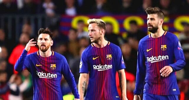 Lionel Messi y Gerard Pique enfrentados en vestuario de Barcelona.