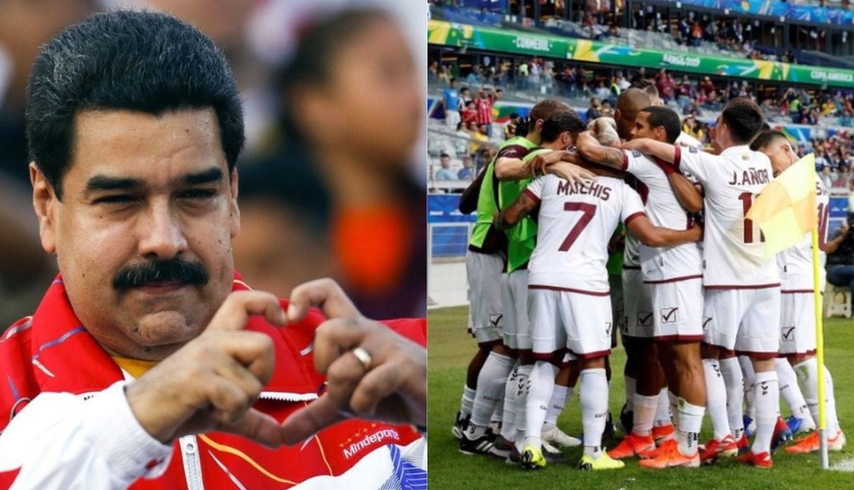 Nicolás Maduro festeja pase de Venezuela a cuartos de final