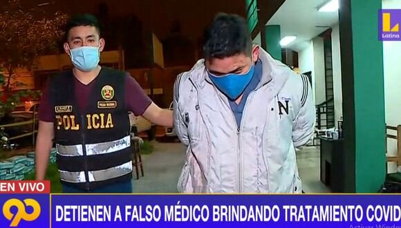 Los agentes policiales incautaron en el local que el extranjero usaba como consultorio medicinas e instrumentos médicos. (Latina)